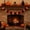 Red, variant on Yaayu Halloween Foil Fringe Curtain, 78.7in Metallic Streamers, 2-Pack, Peel-and-Stick, Spooky Party Halloween Decoration Indoor, Orange