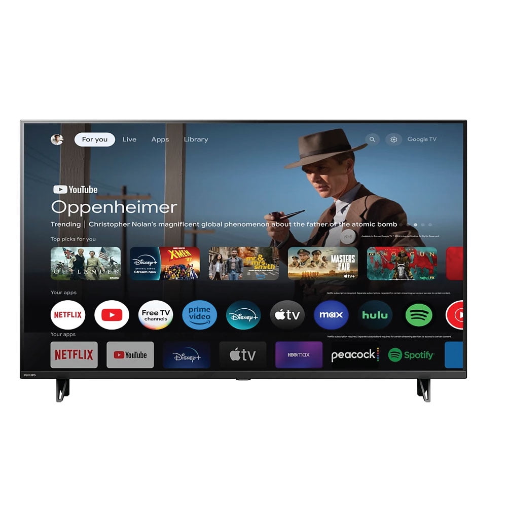 Pantalla de 43 Pulgadas Philips Smart Tv 4K Ultra HD Android Tv ...