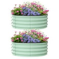 thumbnail image 1 of AKDSteel Lot de 2 Bacs de Jardin Surélevés Ronds Galvanisés - Tailles 2 Pi/3 Pi/4 Pi - Bac Extérieur pour Fleurs et Légumes - Conception Robuste et à Fond Ouvert, 1 of 9