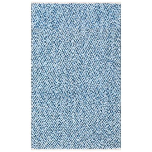 SAFAVIEH Nantucket Noelle Geometric Chevron Area Rug, Blue, 3' x 5'