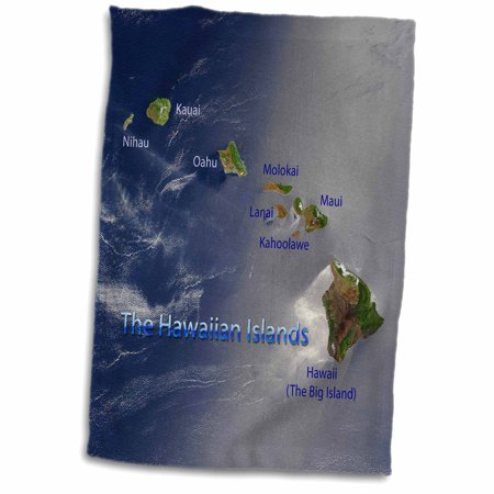 3dRose View of the Hawaiian Islands - Towel  15 by 22-inch