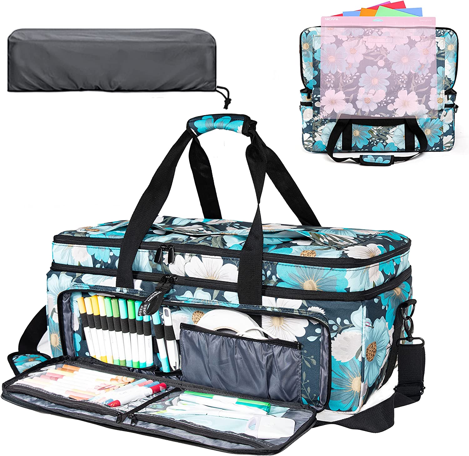 DoubleLayer Carrying Case for Cricut Maker 3, Cricut Explore 3/Explore