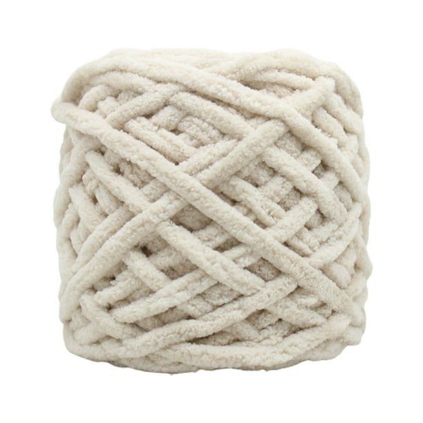 Xihbxyly Principal Hilo de Barra de Hielo Grueso Tejido a Mano, Hecho a Mano, Sueter de Ganchillo, Muñeca, Segmento, Bufanda Teñida