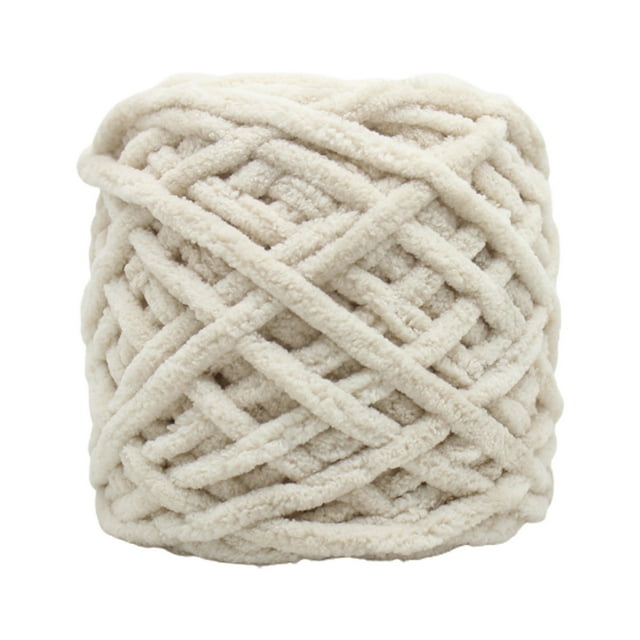 Hilo grueso tejido a mano con textura de barra de hielo para ganchillo y punto | Hilo para manualidades DIY: suéteres, bufandas y muñecos amigurumi