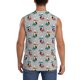 thumbnail image 4 of Balery Skiing penguin Camisetas sin mangas para hombre, absorbe la humedad y protege contra el mal olor.-3X-Large, 4 of 7