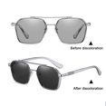 thumbnail image 3 of Gafas de sol fotosensibles que cambian de color con doble haz, gafas de sol de moda, hechas de PC, 3 of 5