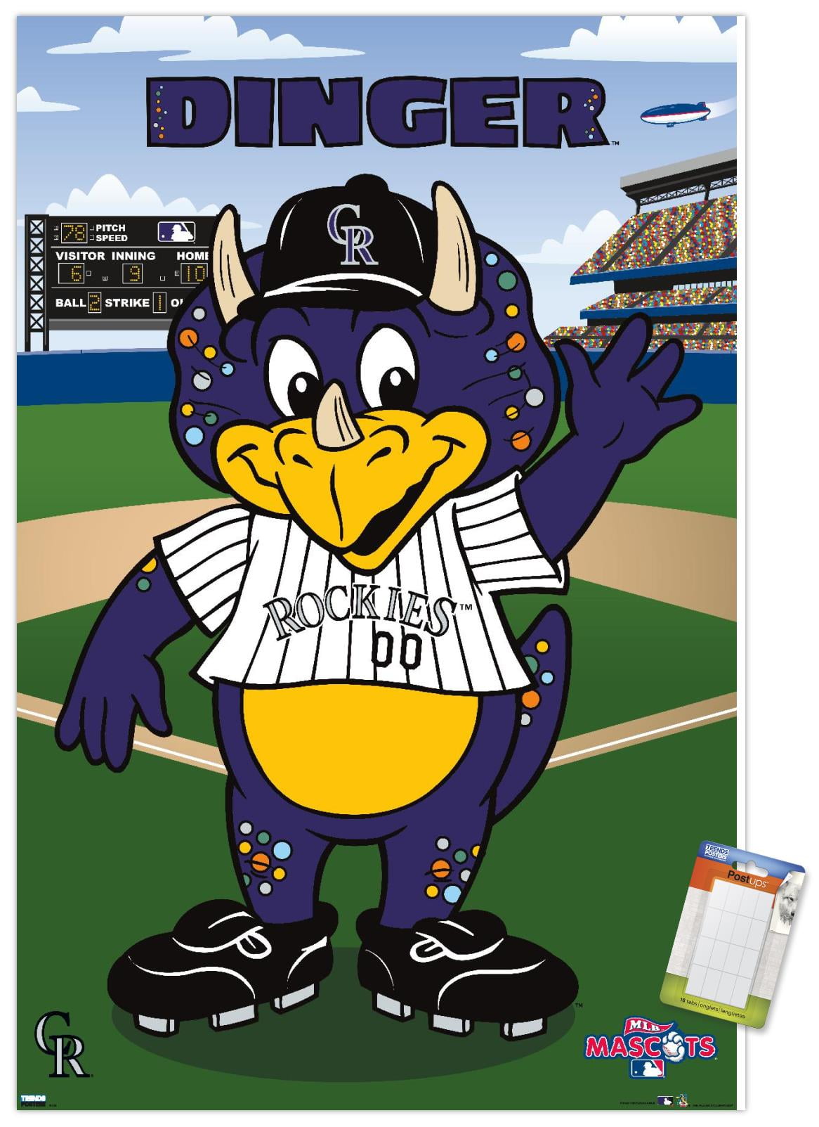 MLB Colorado Rockies - Dinger Wall Poster, 14.725" x 22.375" - Walmart.com