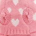 thumbnail image 4 of Suéter con forma de corazón para perro, suéteres cálidos para perros, chaleco de punto, jersey de cuello alto, abrigo para perros pequeños y medianos, color rosa M, 4 of 5