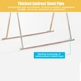 thumbnail image 4 of X-Frame Clothes Garment Rack, Clothing Racks, Hanging Racks, Holds up to 44 lbs, for Bedroom Dressing Room Store, 4 of 6