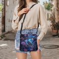 thumbnail image 5 of HELLHERO Turtle & Jellyfish Handbag, Stylish Crossbody Bag Exquisite UV Craft Smooth Zipper Satchel Bag for Dating Daily Use, 5 of 7