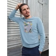 thumbnail image 2 of Cool Cats Collection Sweatshirt Men -June Erica Vess Designs, Male Medium, 2 of 4
