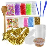 Angle View: MarvelPet Colorful Styrofoam Foam Balls Slime Tool Fruit Slice For Slime Making Art DIY