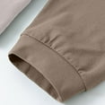 thumbnail image 6 of SYMOID Hoodless Sweatshirt Men Khaki Mens Clothes Fall and Winter Pullover Sweatshirt Color Blocking, 6 of 7
