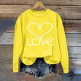 thumbnail image 5 of Women's Valentines Sweatshirt Love Heart Graphtic Oversized Pullover Sweatshirt Fall Pullover Tops Valentine'S Day Crew Neck Long Sleeve Graphic Sweatshirt, 5 of 5