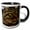 Black/White, variant on 3drose, Aslan the Long Haired Tabby Cat, 11oz Magic Transforming Mug