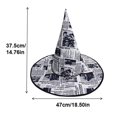 thumbnail image 3 of LNZGNM Halloween Women's Witch Hat, Pointed Crown with Wide Brim, Lightweight and Comfortable for Halloween Parties, Themed Photo Shoots, and Spooky Gatherings,A(One Size), 3 of 6