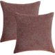 thumbnail image 2 of Juego de 2 fundas de almohada de 45,7 x 45,7 cm, color terracota, decorativas, cuadradas, para sofá, sala de estar, estilo rústico., 2 of 5