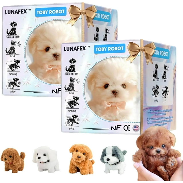 Robot Dog - Robot Puppy, Nico My Realistic Robots Puppy, Robots Dogs That Acts Like a Real Dog Realistic, Electronic Interactive Plush Puppys Toy (2*J)