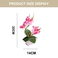 thumbnail image 2 of Flor de seda artificial de doble punta phalaenopsis maceta falsa decoración de paisaje planta artificial planta verde en maceta, 2 of 5