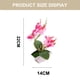 thumbnail image 2 of Flor de seda artificial de doble punta phalaenopsis maceta falsa decoración de paisaje planta artificial planta verde en maceta, 2 of 5