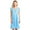 Blue, variant on Casual Nights Women's Fancy Lace Neckline Silky Tricot Nightgown - Sky Blue - Large