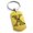 Gold, variant on Stainless Steel Letter X Initial Dotted Monogram Engraved Engraved Dog Tag Keychain Keyring