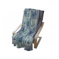 thumbnail image 4 of Ships Wheel Soft Flannel Fleece Throw Blanket, Nautical Patchwork Pattern Rope Starfish Sailing Ship Anchor and Helm, Cozy Plush for Indoor and Outdoor Use, 70" x 90", Turquoise Navy, by Ambesonne, 4 of 6