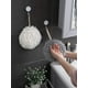 thumbnail image 2 of Toalla de bola difusa (juego de 2) blanca y gris: seque sus manos al instante y cómodamente con este creativo juego de toallas de baño. Toallas decorativas para baño (paquete de 2)., 2 of 5
