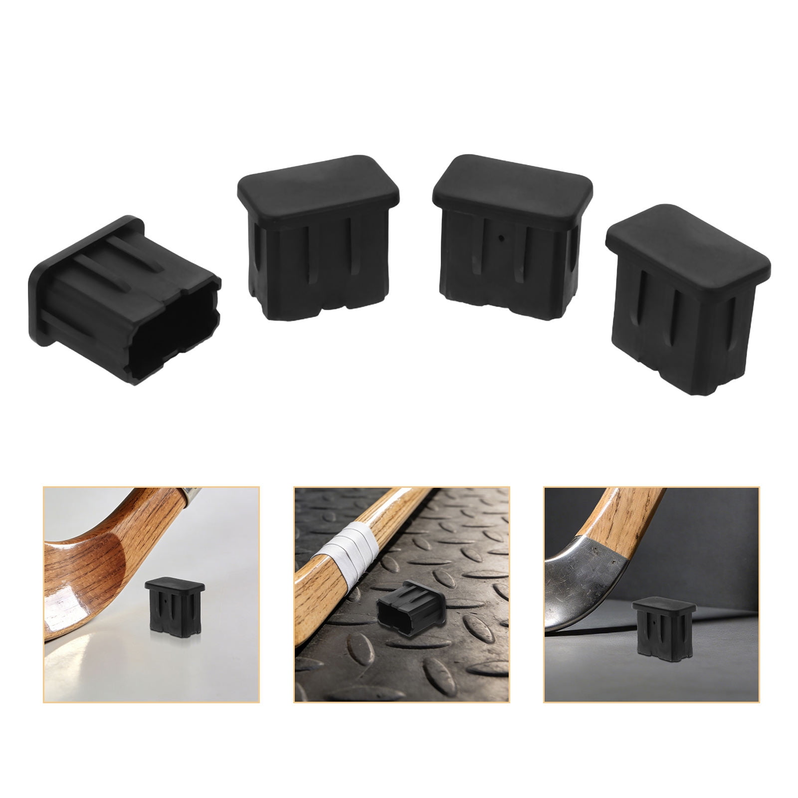 CHICHUMID 10Pcs Black Hockey Stick End Caps Universal Fit for Ice and Floor Hockey Equipment