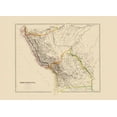 thumbnail image 2 of Arrowsmith 24x18 Black Ornate Wood Framed with Double Matting Museum Art Print Titled - South America Peru Bolivia - Arrowsmith 1844, 2 of 4