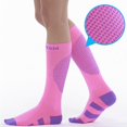 thumbnail image 3 of Calcetines de compresión avanzados con protección para pantorrillas Calcetines hasta la para fútbol, baloncesto, correr, enfermería, senderism S Sunnimix Medias, 3 of 8