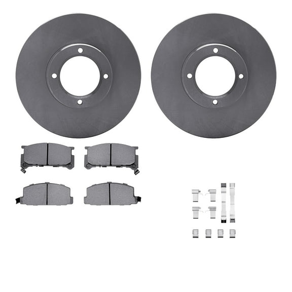 Dynamic Friction Company Front Brake Rotors with 5000 Advanced Brake Pads includes Hardware 6512-13115