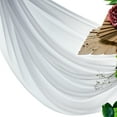 thumbnail image 5 of MDS Pack of 25 yard Wedding Arch Draping Fabric sheer Chiffon Fabric Drapery for Wedding Ceremony Reception Swag and Backdrop Decorations Fabric 60” width - cool gray, 5 of 6