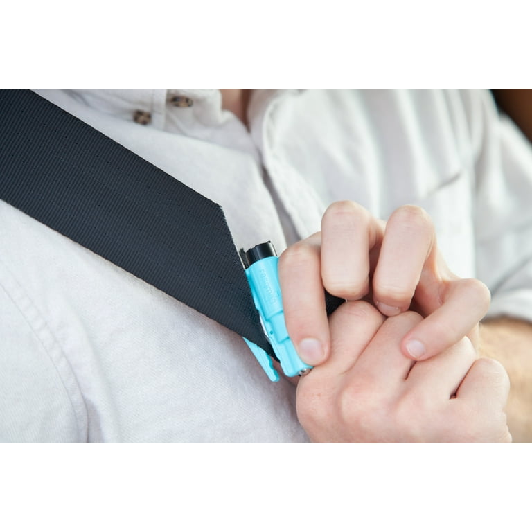 resqme® Car Escape Tool / Seatbelt Cutter / Window Breaker in Blue - Safety  Solutions and Supply