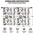 thumbnail image 2 of Blackout Kids Curtains,Schnauzer Dogs Childrens Insulated Curtains Set Of 2,Bedroom Essentials,Toddler Room Decor 42x54in(106x137cm), 2 of 4