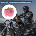 thumbnail image 3 of Decoración de Accesorios para Casco de Motocicleta Moño para Casco de Motocicleta Bicicleta Esquí Rosa Melocotón Pegatina 2 Juegos, 3 of 6