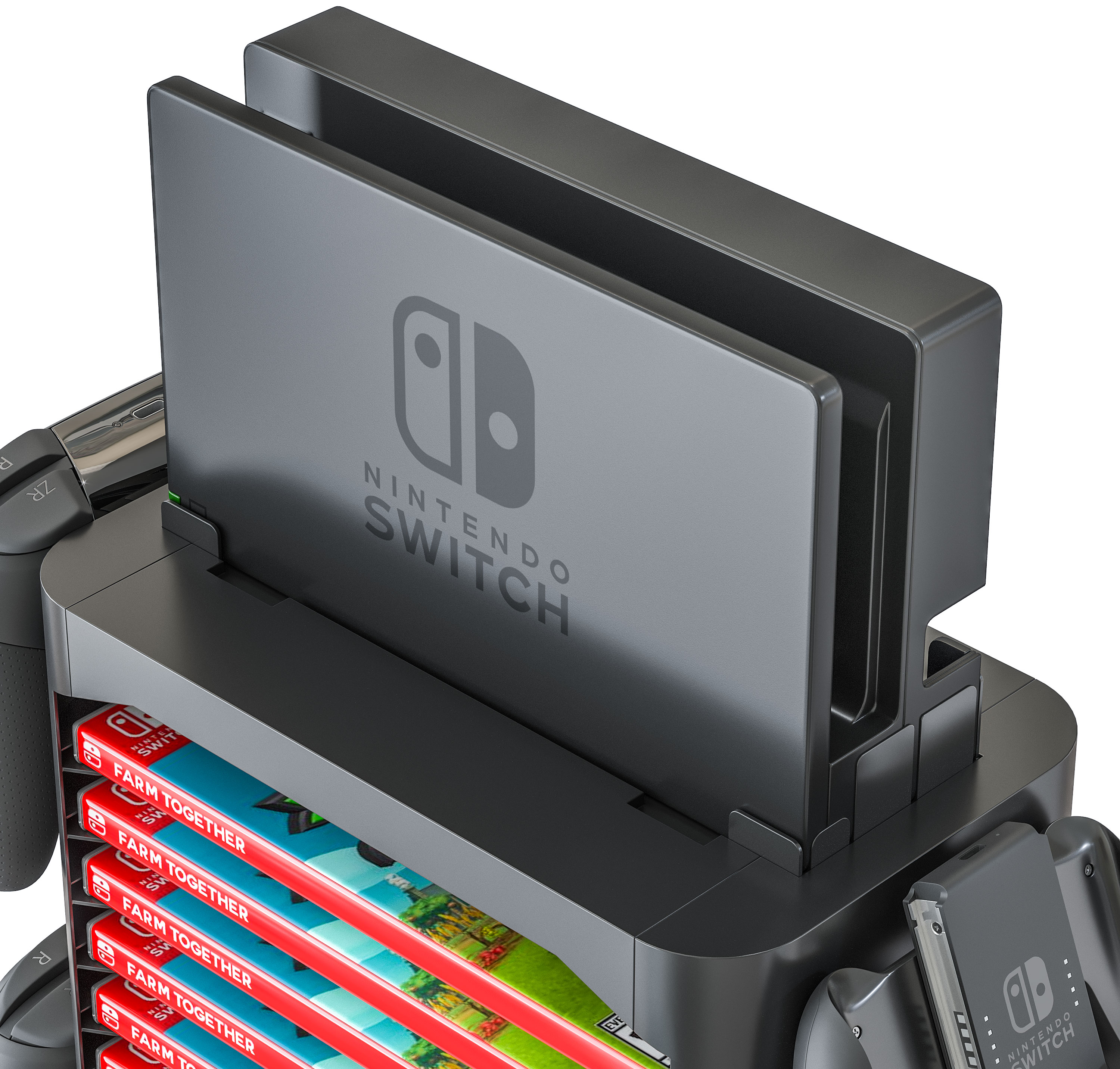 nintendo switch game storage tower