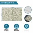thumbnail image 6 of Sage Green Flowers Placemats Set of 8, Rustic Pastoral Botanical Floral Leaf Placemats for Dining Table, Place Mats for Kitchen Tabletop, Waterproof Wipeable Dining Table Mats Set, 6 of 9