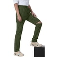 thumbnail image 2 of Men's Convertible Cargo Pants with Detachable Legs Lightweight Elastic Waist Outdoor Quick Dry Trousers for Hiking Running, 2 of 3