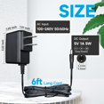 thumbnail image 2 of wqlpp-UL Adaptateur d'Alimentation 5V 1A avec 8 Embouts, AC 100V-240V à DC 5 Volt 1Amp 0.5A 5W 6 Pieds Long Cordon d'Alimentation de Remplacement pour Caméra de Sécurité Moniteur Bébé Routeur Haut-Parleur Boîtier TV Raspberry Pi, 2 of 4