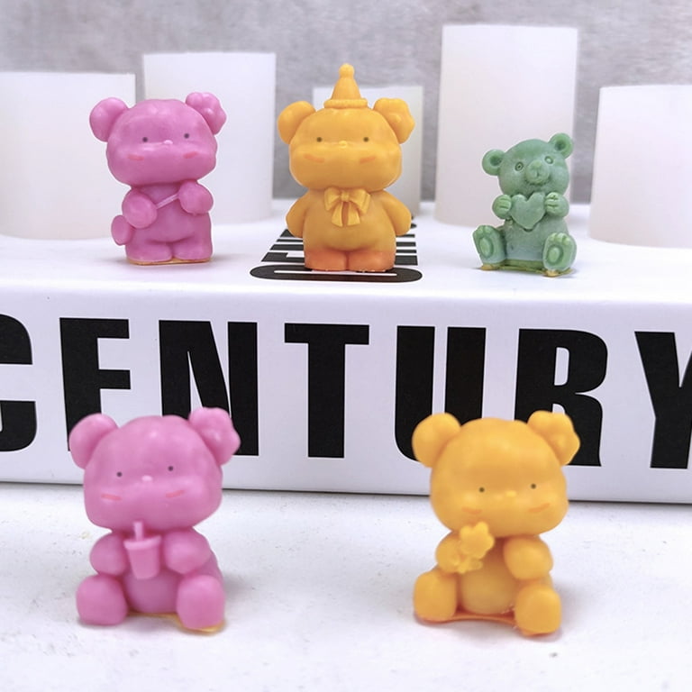 HGYCPP Bear Silicone Mold Jelly Molds for Kids Cute Cartoon Animal  Chocolate Cake Baking Mold for Handmade DIY Soap Making Tool 