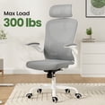 thumbnail image 6 of DECMAY Ergonomic Office Chair with Headrest, High Back Desk Chair with Lumbar Support & Flip-up Arms, 6 of 9