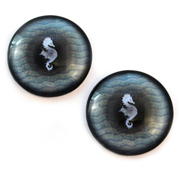 Ocean Princess Seahorse Glass Eyes