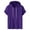 Purple, variant on Inleife Mens Shirts Plus Size Men Casual Solid Fashion Hooded Pullover Short Sleeve Sports T-Shirt Top