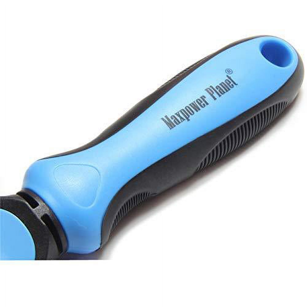 Maxpower Planet Pet Grooming Tool - Dematting and Shedding Brush Undercoat Rake Comb for Dogs and Cats,Double Sided and Extra Wide,Blue - image 4 of 8