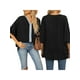 thumbnail image 4 of Txlixc Dolman manga cuello en V mujer #39;st - camisa gasa suelta Split verano Street Top Txlixc  moda, 4 of 6