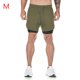 thumbnail image 2 of Soidarity 2021 pantalones cortos para correr de camuflaje para hombres 2 en 1 de pisos de secado rápido pantalones cortos deportivos para gimnasio Uniforme atlético ejercito verde M Soidarity OD2835-01B, 2 of 6