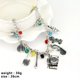 thumbnail image 2 of Pulsera con dijes, pulsera bohemia, brazaletes, joyería de película, regalo para mujer, 2 of 8