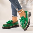 thumbnail image 2 of DXOUPM Chaussures pour Femmes à Bout Rond à Plateforme Mocassins Décontractés Dames Voyage Vacances Sortie, 2 of 3
