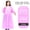 Pink, variant on Thickened Raincoat Sleeves Beam Mouth Rain Poncho Reusable Raincoat for Adult Men And Women